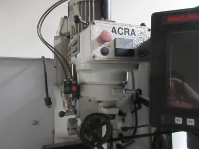 Acra CNC Vertical Mill, Anilam 3300MK Control, 3 HP