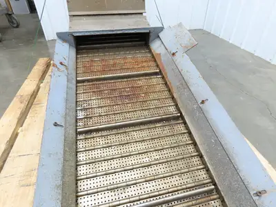 Turbo Chip Conveyor 16"W x 60" Infeed 40-43" Discharge Height  *No Drive*