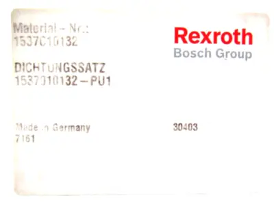 NEW REXROTH 1537C10132-PU1 SEAL KIT CDH.080/056T R900856180 1537C10132