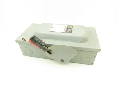 Square D H362N Fused Safety Disconnect Switch 60A 600VAC 600VDC 3 Pole