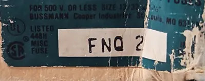 Tron FNQ-2 Time Delay FuseBox W/ 5 Loc4D49