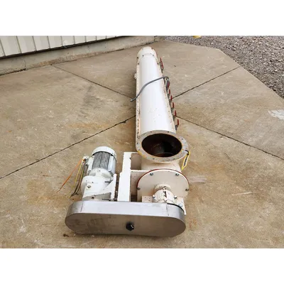 Used 12" Diameter X 9 ft Long Tubular Screw Conveyor