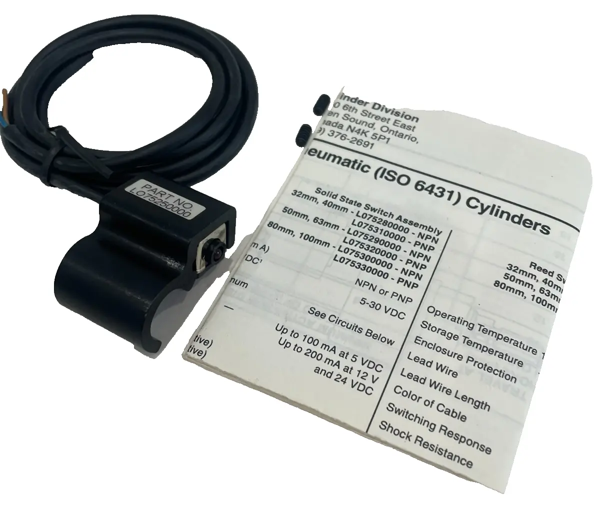 NEW UNBRANDED L075250000 REED SWITCH ASSEMBLY