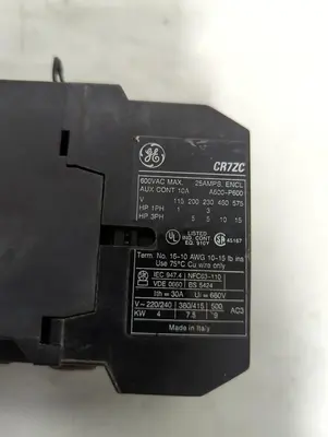 Used GE CR7ZC Miscellaneous Equipment (Electrical & Power) Ohio US | Surplus Asset Holdings #1445202
