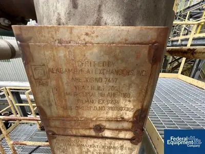 USED Trumbo, Incorporated 1,417 Sq Ft Trumbo Heat Exchanger, 316L S/S, 100/100#