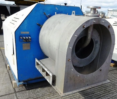 Andritz KMPT SZ 400/2 pusher centrifuge, 316SS.