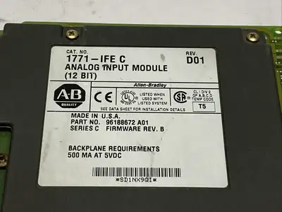 USED ALLEN-BRADLEY ALLEN BRADLEY 1771-IFE SER C REV D01