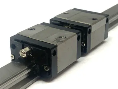 Used Misumi Linear Guide Blocks w/ Guide Rail 46 1/2" (1180mm) Linear Guides Michigan US | Maverick Industrial Sales #1393596