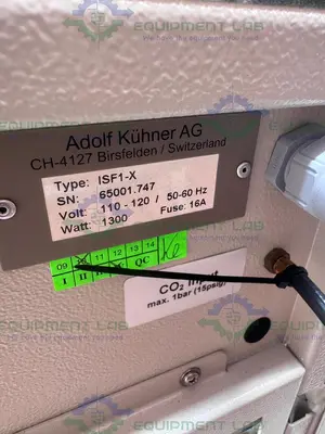 USED KUHNER ISK-1-W / ISK1-X REFRIGERATED INCUBATOR SHAKER 5°C BELOW AMBIENT TO 60°C