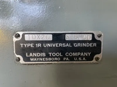 LANDIS 10X20 1R GRINDERS, CYLINDRICAL- PLAIN | Wheeler Machinery Sales (6)