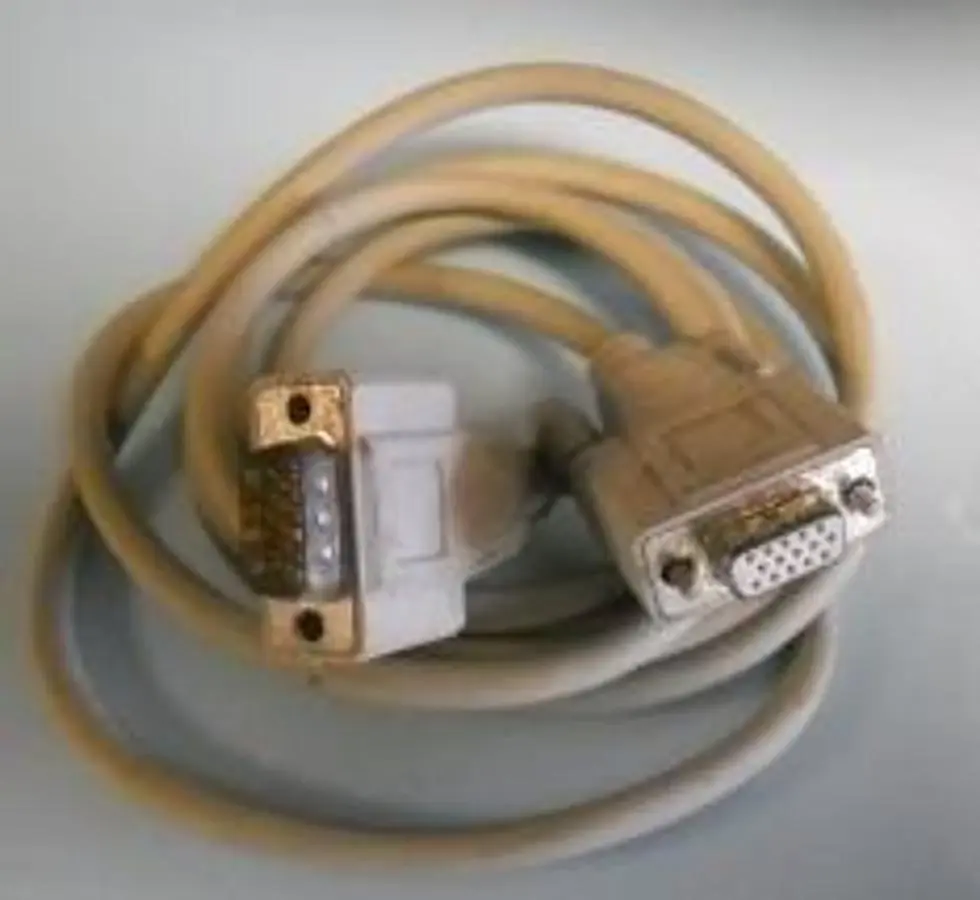 QTY. 1. EQUIPMENT CORD GREY 5' 8" 14 PIN MALE 15 P...