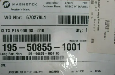 NEW MAGNETEK 195-50855-1001 CRANE REMOTE CONTROL TRANSMITTER XLTX 195508551001