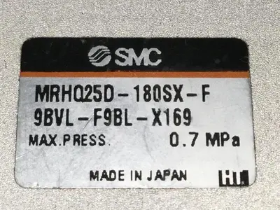 USED SMC MRHQ25D-180SX-F9BVL-F9BL-X169