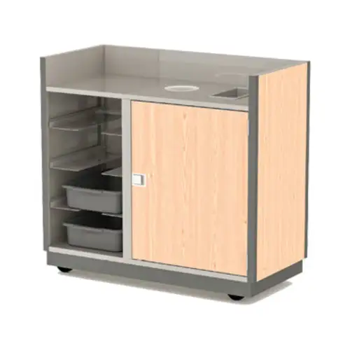 Lakeside 4610 49"L Metal Bus Cart w/ (5) Levels, Stainless