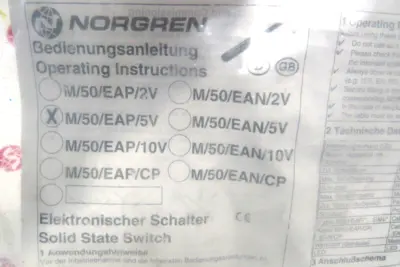 NEW NORGREN M/50/EAP/5V SOLID STATE SWITCH M50EAP5V