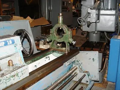 USED LODGE & SHIPLEY 18" X 84" GAP BED GEARED HEAD ENGING LATHE