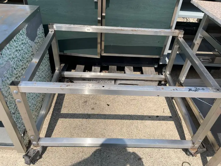 Used Falcon Restaurant Supply Used 41" Stainless Steel equipment Stand Frame - SS249 Food, Restaurant, & Bakery Parts & Accessories Illinois US | Falcon Restaurant Supply #1375991