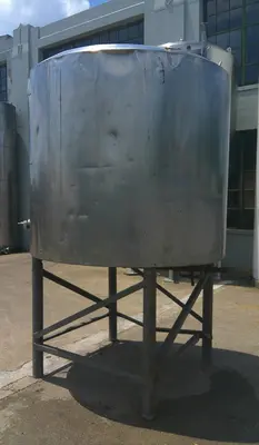 SPC9284  Tank 800 gallon vertical tank, Stainless Steel, convex