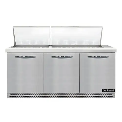 Continental SW72N27M-FB 72" Sandwich/salad Prep Table W/ Refrigerated Base, 115v