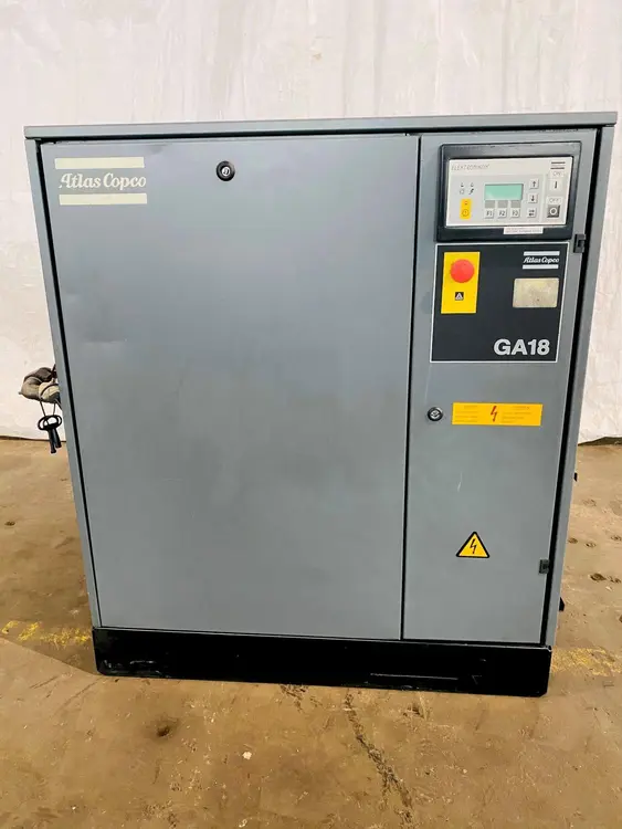 Used 2000 ATLAS COPCO GA-18 Rotary Screw & Sliding Vane Air Compressors Ohio US | G-2000, Inc. #1063768