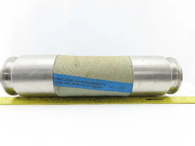 Tri Clover PC300R 3" Stainless Steel Sanitary Flexible Coupling 14-1/2" OAL