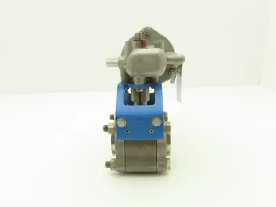 Jamesbury 1 1/2" 4CX 3600 MT3 316SS Socket Ball Valve & Pneumatic Actuator ST50E