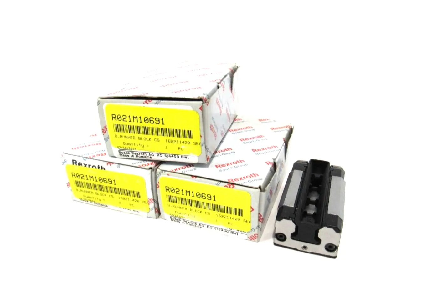 LOT OF 3 NEW REXROTH R162211420 RUNNER BLOCKS
