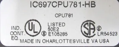 USED GE FANUC IC697CPU781-HB CENTRAL PROCESSOR IC697CPU781HB
