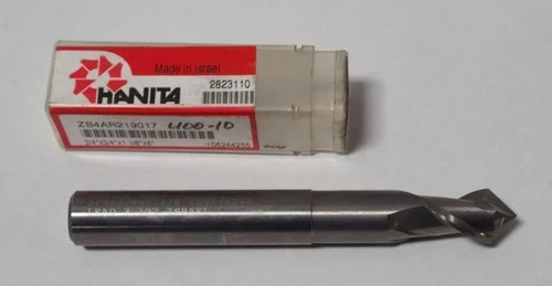 Hanita End Mill High Speed Steel HSS 4AR2 3/4 x 3/4 x 1-1/8 Made in Israel New