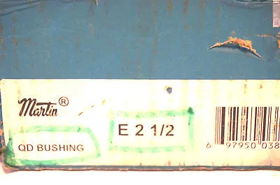 NEW MARTIN E 2 1/2 QD BUSHING E212