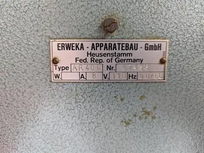 Erweka Model AR400 Lab 3-Roll Refiner