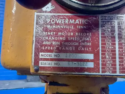 Used POWERMATIC 1200 Heavy Duty & Sensitive Single Spindle Drills Ohio US | HGR 24 #1279211