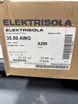 ELEKTRISOLA 35.5 AWG A200 CLEAR Electrical/PLC/Automation | ESS Industrial Equipment Sales (4)