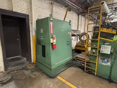 20,000 LB X 54" COE CPR-PC-20954 POWERED COIL REEL/UNCOILER WITH COIL CAR. STOCK # 0225026