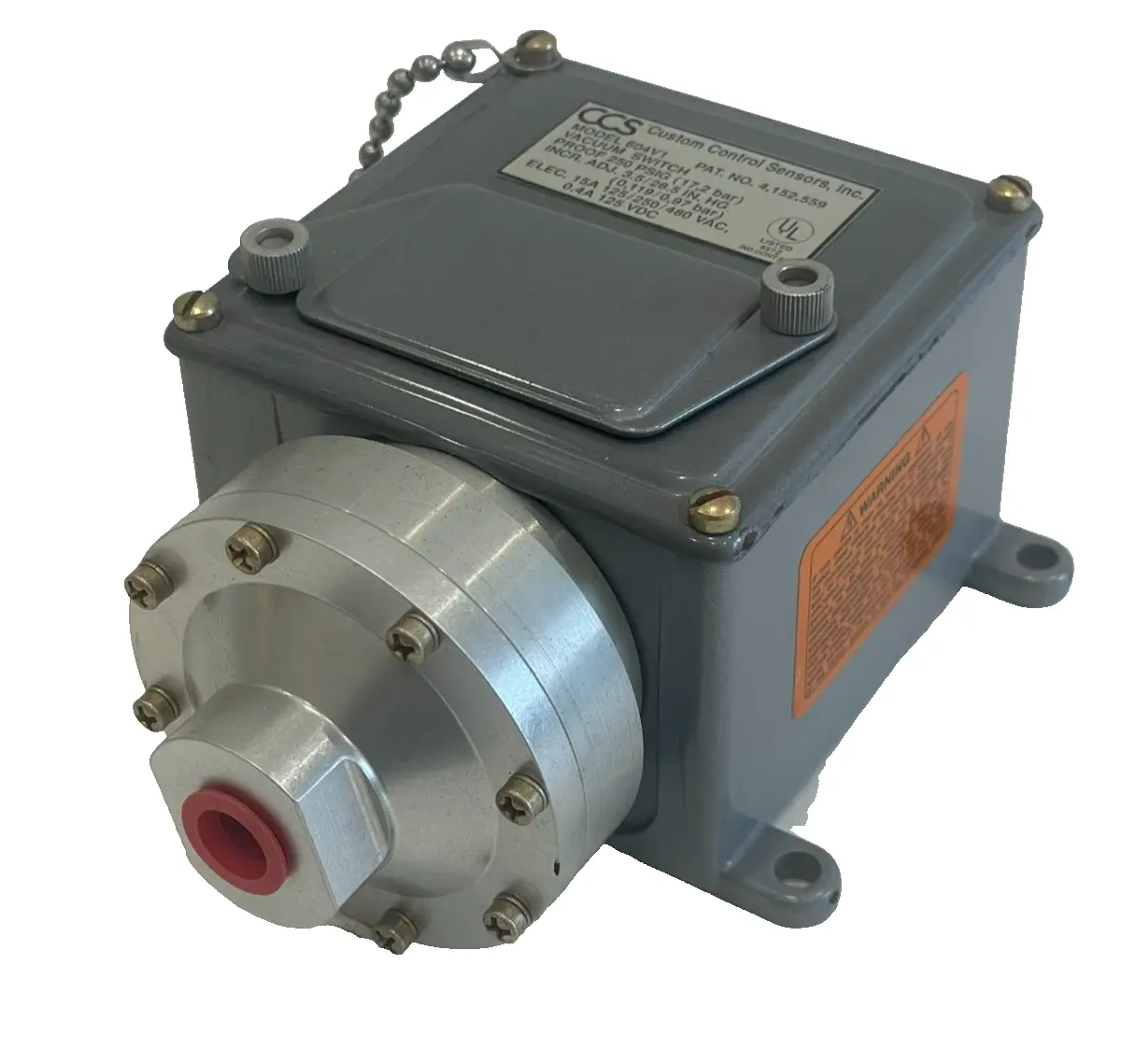 NEW CUSTOM CONTROL SENSORS 604V1 VACUUM SWITCH 250PSIG