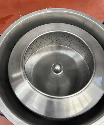 RINA 100F-600 sanitary ATEX perforate basket centrifuge, 316SS.