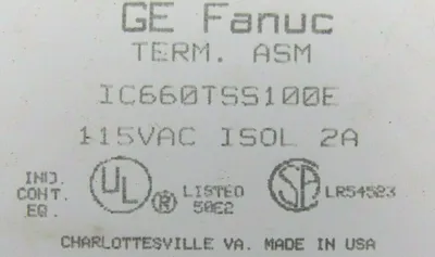 NEW GE FANUC IC660TSS100E TERMINAL ASSEMBLY