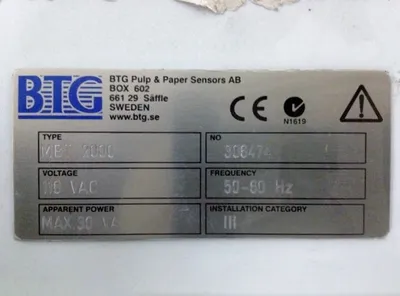 USED BTG MBT-2000