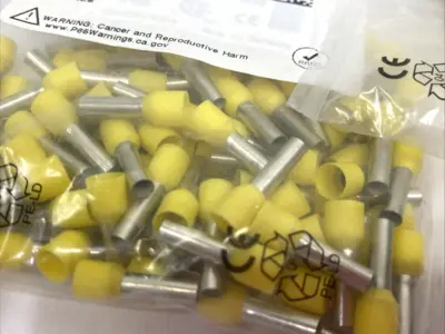 New | in-Stock Altech Insulated Crimp Ferrules 10AWG/6.0sqmm 100-PACK, LOT OF 3 Electrical Fittings Michigan US | Maverick Industrial Sales #1390704