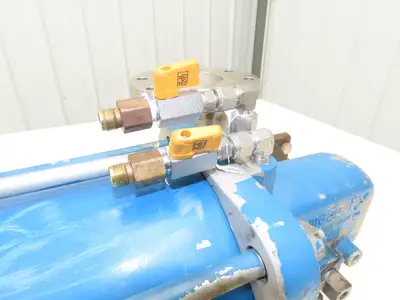 Jamesbury 4" 5150 31 3600TT 316SS Flanged Ball Valve & Pneumatic Actuator ST400B