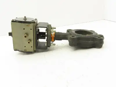 Milwaukee CL223E 3" Butterfly Valve 4-Lug w/Pneumatic Actuator RPB450