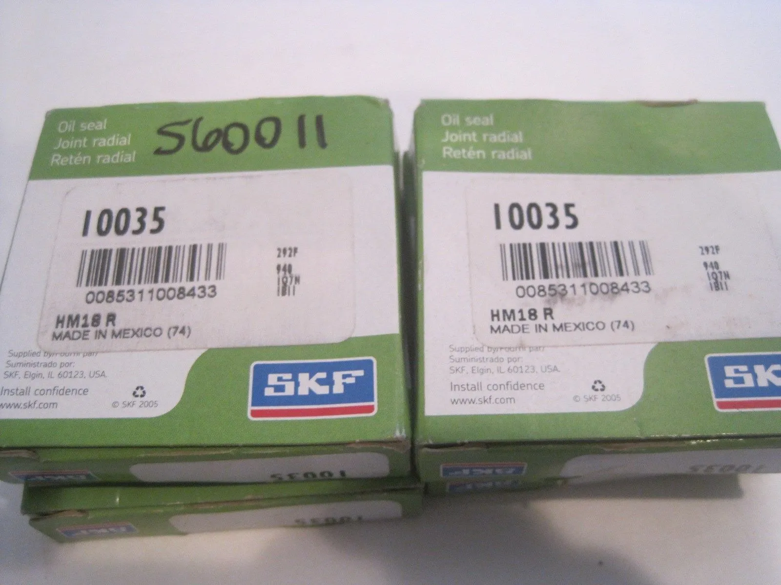 4 NEW SKF HM18R OIL SEAL I0035