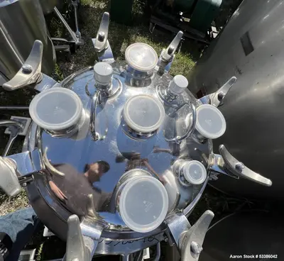 Used 316L Precision Stainless Tank, Jacketed.