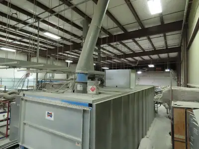 Deimco Flatline Finish Automated Finishing Equipment Cure Oven 48" Spray Booth