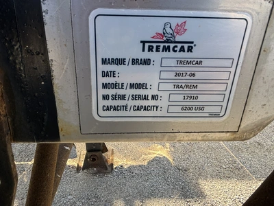 Used 2018 TREMCAR MILK TANKER TRAILER Liquid Supply Trailers Michigan US | Miedema Asset Management Group #1709532