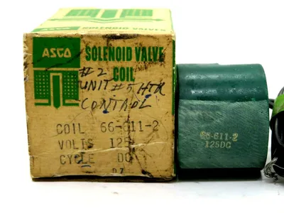 NEW ASCO 66-611-2 VALVE 125DC 666112