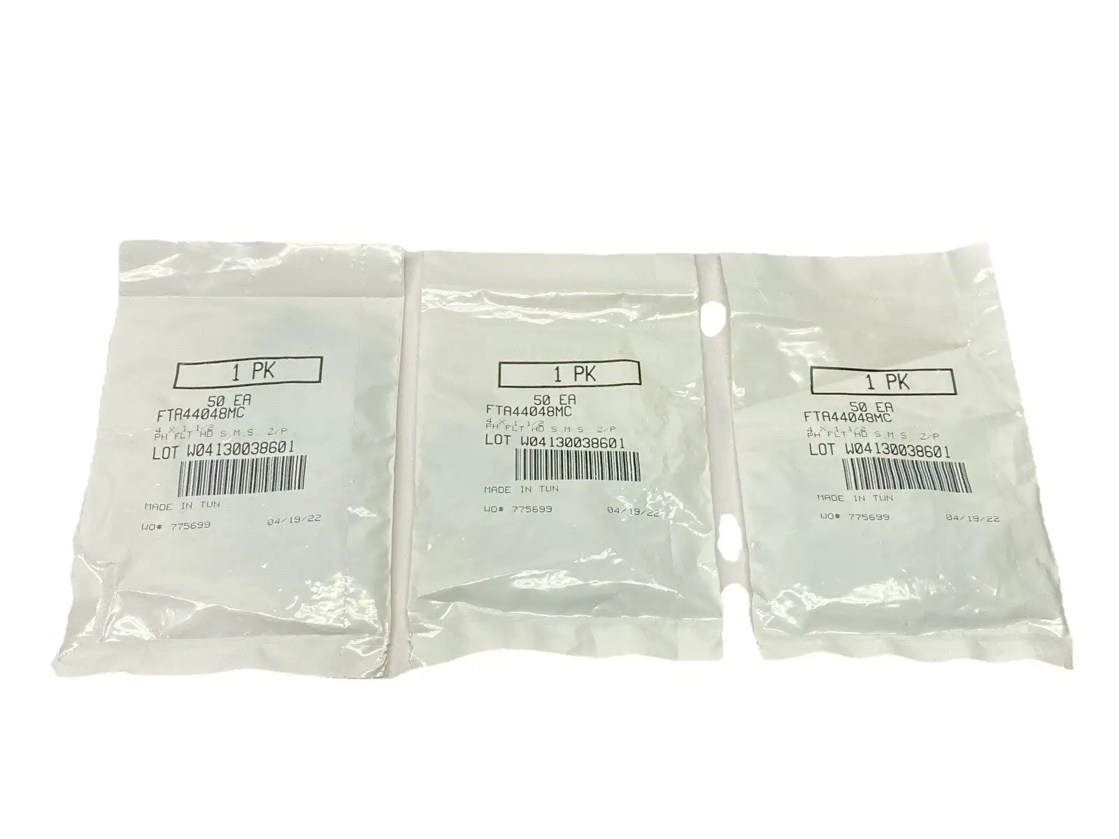 FTA44048MC | Zinc-Plated Steel Phillips Flat Head Screws #4 1-1/2" Long LOT OF 150 - New