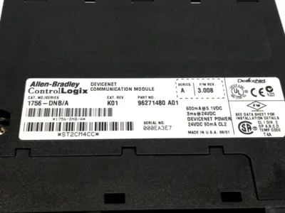 USED ALLEN BRADLEY 1756-DNB SER. A REV. K01 F/W REV. 3.008