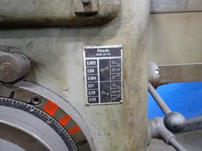 P. Girard 11" X 4' Radial Drill Press