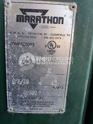 Used 2008 MARATHON RJ-250SC SELF CONTAINED COMPACTOR Misc Recycling Florida US | US Recycling Equipment #1469351